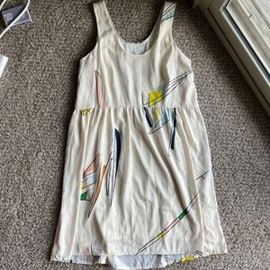 Eve Gravel White Artsy Dress